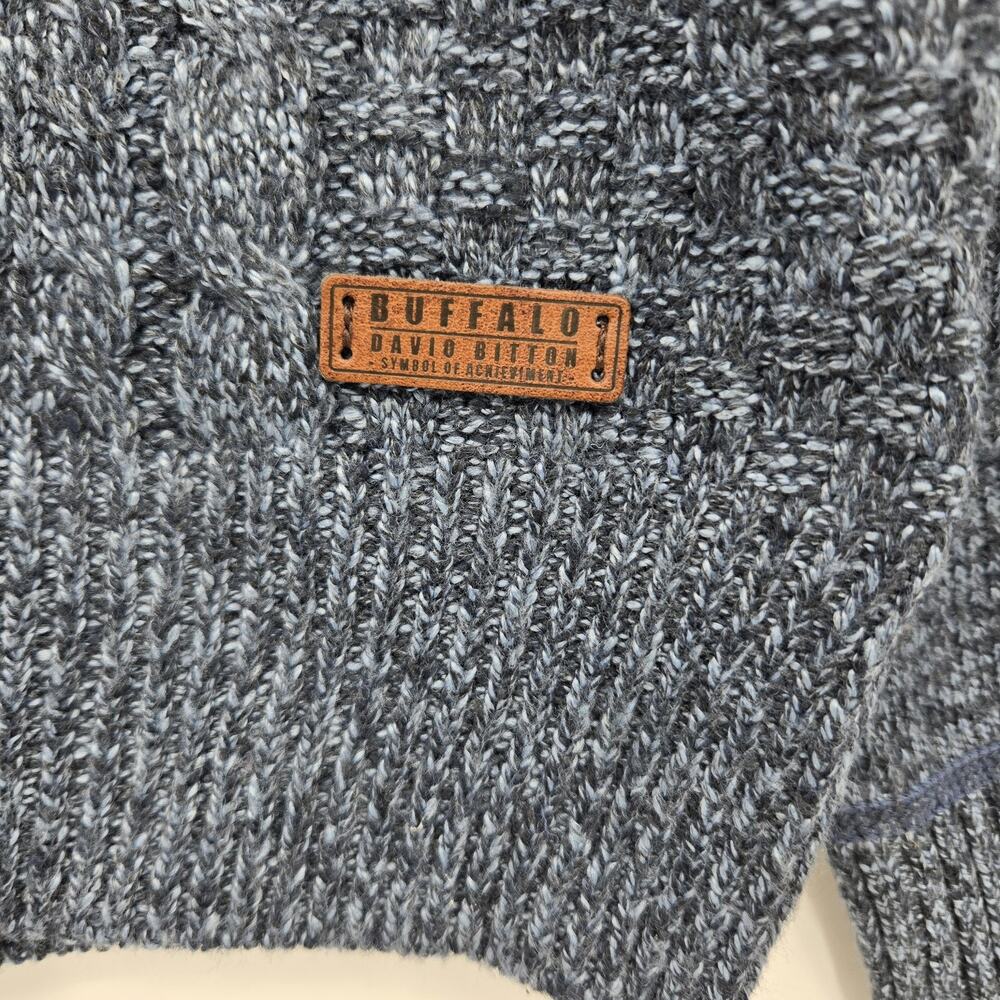 NWT Buffalo David Bitton Watcher Sweater Blue Cabincore Gorpcore Mens Size M - Picture 6 of 14